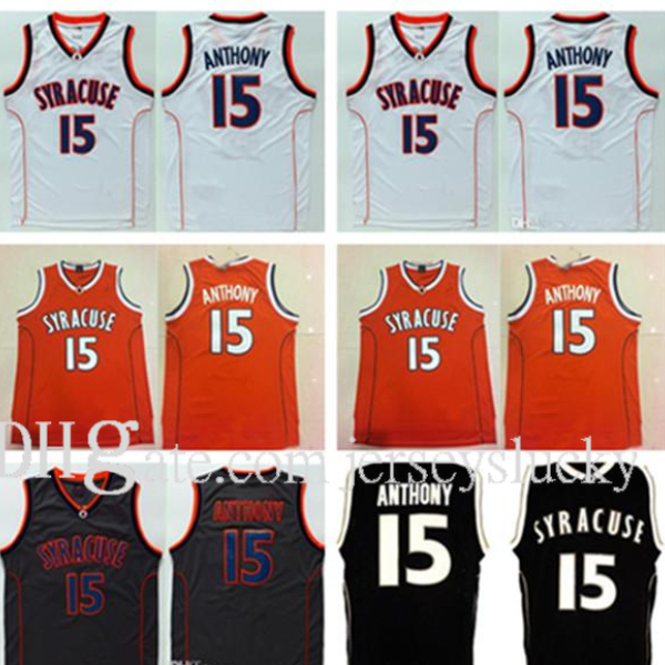 15 Camerlo Anthony Jersey College NCAA Men Syracuse Orange Basketball Jerseys For Sport Fans Embroidery Black White, Colour 1
15 Camerlo Anthony Jersey College NCAA Men Syracuse Orange Basketball Jerseys For Sport Fans Embroidery Black White, Colour 1