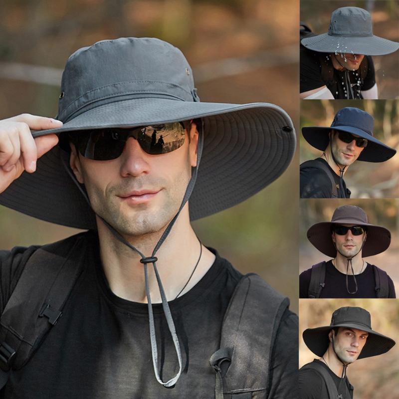 Wide Brim Hats Men's Sun Hat Outdoor Climbing Cap For Men Oversized Fashion Casual Eaves Caps Fisherman Sombreros De Mujer, Navy
Wide Brim Hats Men's Sun Hat Outdoor Climbing Cap For Men Oversized Fashion Casual Eaves Caps Fisherman Sombreros De Mujer, Navy