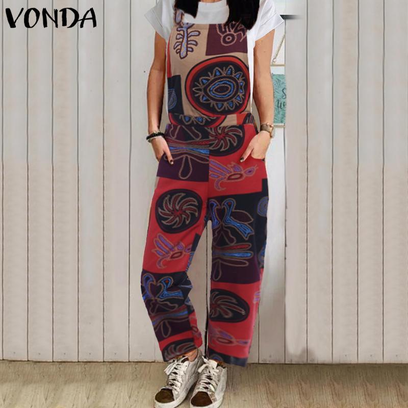 Women' Jumpsuits & Rompers Casual Loose Spagrtti Strap Sexy VONDA Sleeveless Overalls For Pantalon Plus Size Pants YC6J, Yellow
Women' Jumpsuits & Rompers Casual Loose Spagrtti Strap Sexy VONDA Sleeveless Overalls For Pantalon Plus Size Pants YC6J, Yellow