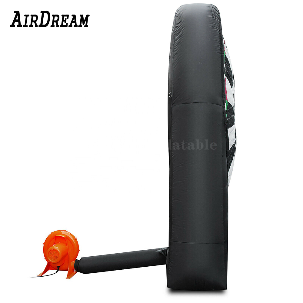 Fashionable 3 meter Inflatable Soccer Darts Board Kick Game Inflatables Football games target With Balls