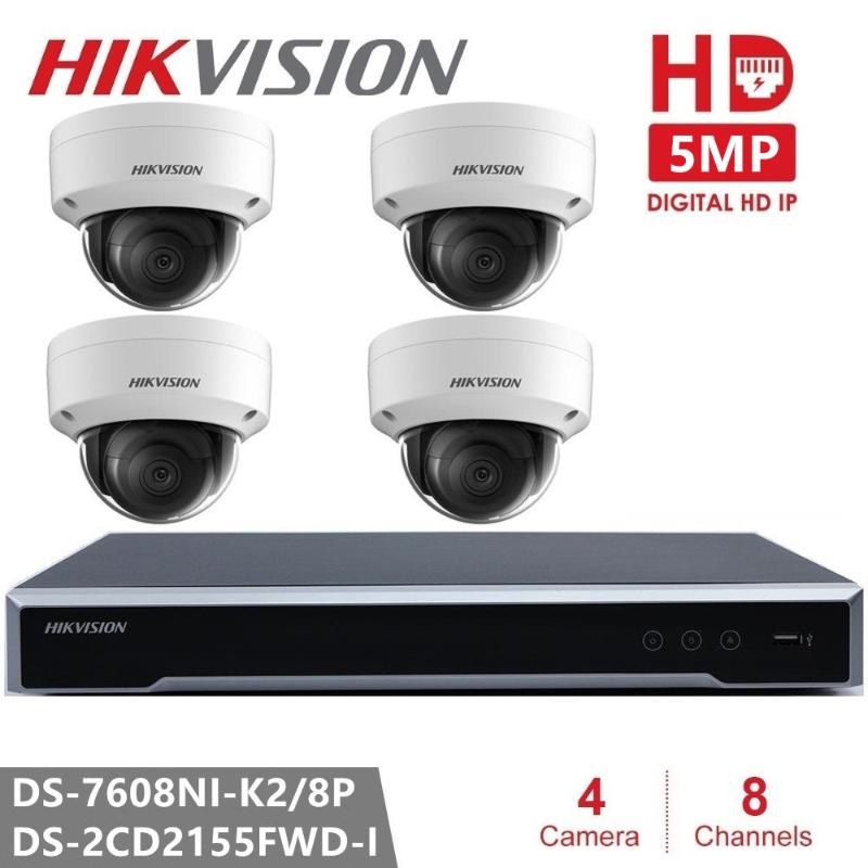 Cameras Hikvision Security Camera CCTV Kits Video Surveillane 8CH NVR Kit 5MP IP Indoor Outdoor Dome IR Night Vision P2P
Cameras Hikvision Security Camera CCTV Kits Video Surveillane 8CH NVR Kit 5MP IP Indoor Outdoor Dome IR Night Vision P2P