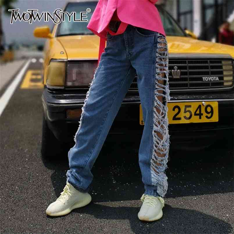Side Hollow Out Denim Women's Pants High Waist Patchwork Tassel Streetwear Jeans Female Autumn Fashion 210521, Blue
Side Hollow Out Denim Women's Pants High Waist Patchwork Tassel Streetwear Jeans Female Autumn Fashion 210521, Blue