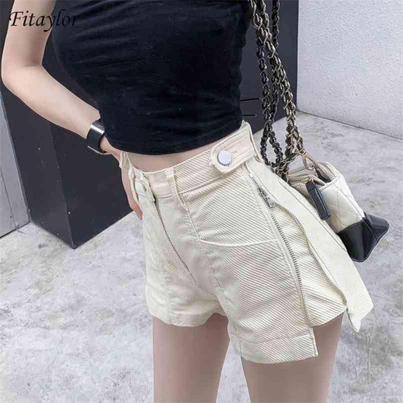 Fitaylor Summer Women Streetwear Wide Leg Zipper Black Denim Shorts Casual Female Vintage Solid Color Pocket Jeans 210719, Khaki
Fitaylor Summer Women Streetwear Wide Leg Zipper Black Denim Shorts Casual Female Vintage Solid Color Pocket Jeans 210719, Khaki
