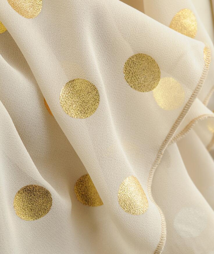 Vintage France V neck Bronzing Gold Polka Dot Wrap Dress Holiday Woman Tie Bow Waist Short Sleeve Slit Midi Tea Dresses 210429