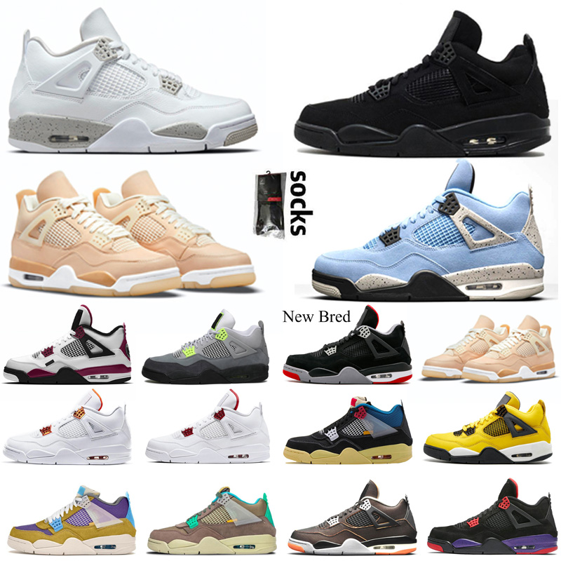 Air jordan retro 4 4s Basketball Shoes Black cat Shimmer Union Brigade white court purple Men Women Trainer Sneakers with sock, Raptors
Air jordan retro 4 4s Basketball Shoes Black cat Shimmer Union Brigade white court purple Men Women Trainer Sneakers with sock, Raptors