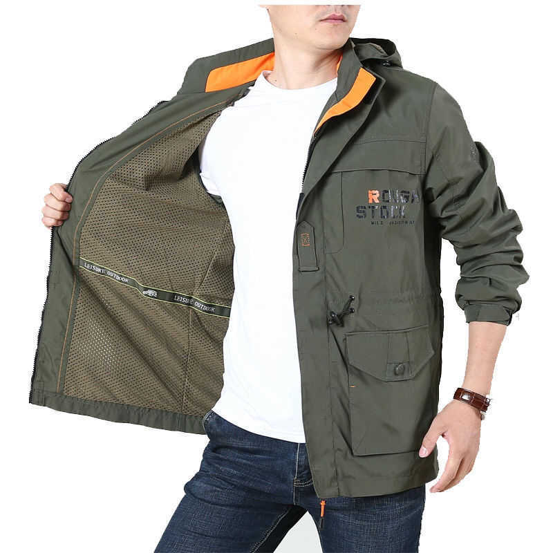 Outdoor Assault Suit Winter Plush Thick Men's Coat Windproof Waterproof Mountaineering Suit Men's Large Multi Pocket Work Jacket 210818