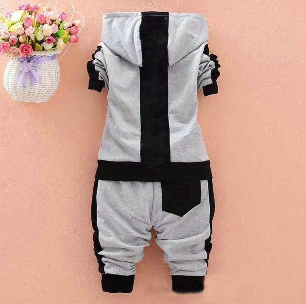 Baby clothing sets children's boy and girl sportswear child sports suit Hooded sweater + pants,For 2-7T, Gray
Baby clothing sets children's boy and girl sportswear child sports suit Hooded sweater + pants,For 2-7T, Gray