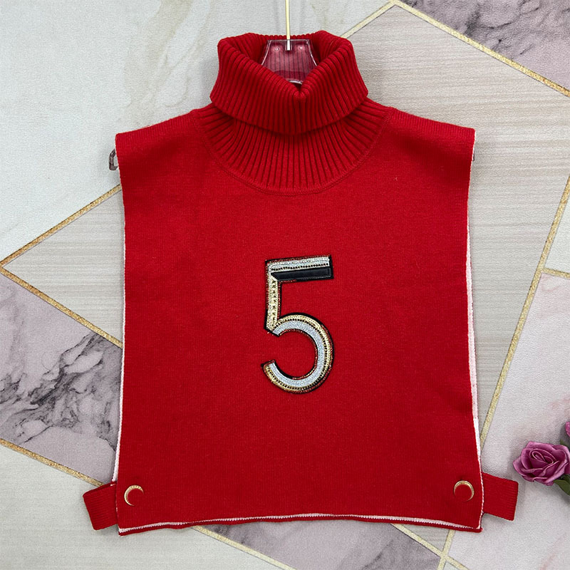 1102 2021 Autumn Brand Same Style Top Sleeveless Red Black Turtle Neck Pullover Sweater Women Clothes KF
1102 2021 Autumn Brand Same Style Top Sleeveless Red Black Turtle Neck Pullover Sweater Women Clothes KF