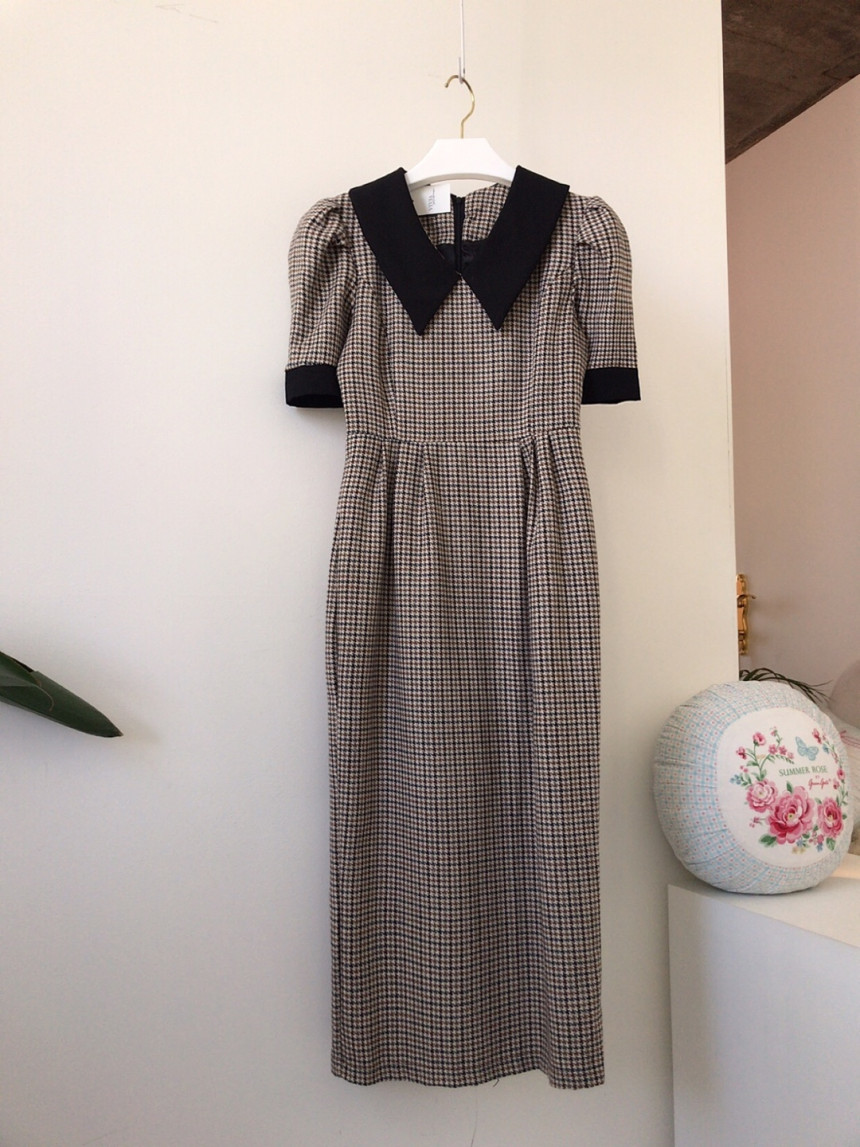 OL Office Lady Casual Vestidos Work Fashion Plaid Long Maxi Dress Summer Elegant High Waist Dresses Women 26034 210519