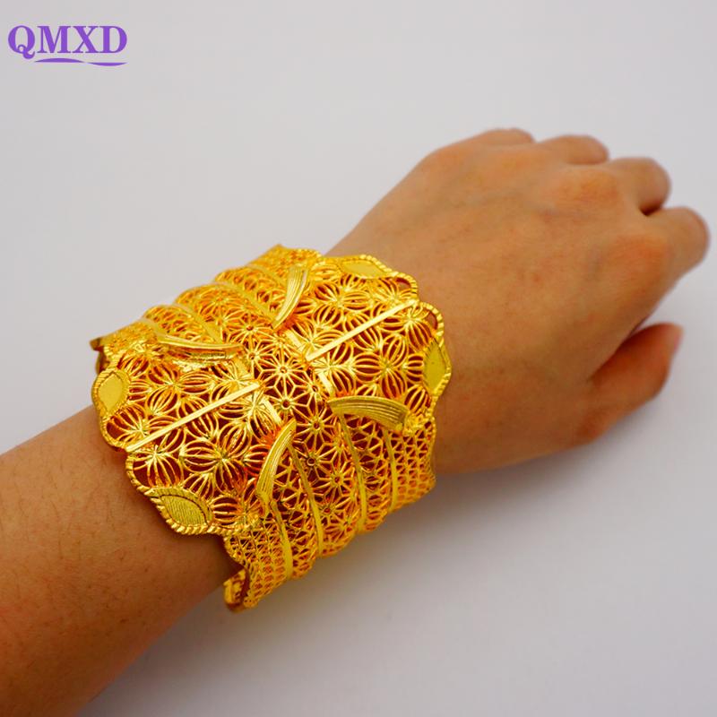 Bangle Luxury Ethiopian Dubai 24K Female Big Gold Color Bangles Plated Cuff For Women France Bridal Bracelet Gift
Bangle Luxury Ethiopian Dubai 24K Female Big Gold Color Bangles Plated Cuff For Women France Bridal Bracelet Gift