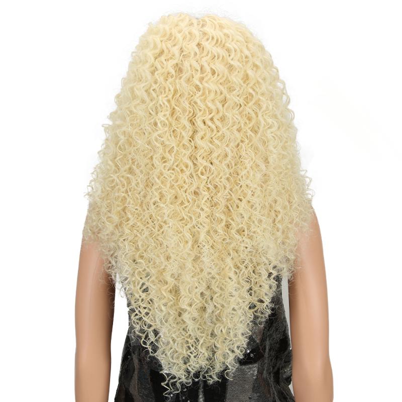 Synthetic Wigs Wig Afro Kinky Curly Hair For Black Women 26 Inch Ombre Blonde Natural Cosplay Classic Plus
