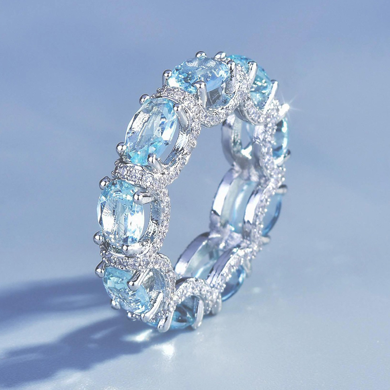 Vintage Shining Sea Blue Stone Ring Women Finger Rings Princess Beauty Fine Jewelry Accessories Ornament Wholesale, Golden;silver
Vintage Shining Sea Blue Stone Ring Women Finger Rings Princess Beauty Fine Jewelry Accessories Ornament Wholesale, Golden;silver