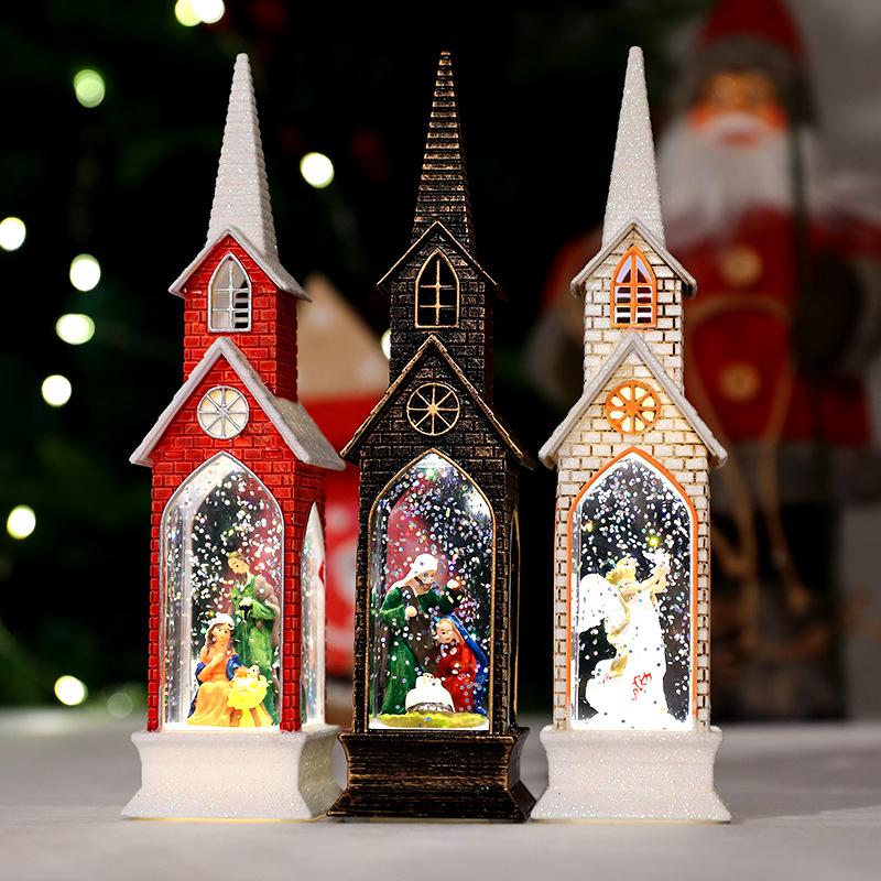 Christmas Decorations Church Light Lamp With Nativity Scene,Warm LED Home Snow Globe Swirling Glitter Decor
Christmas Decorations Church Light Lamp With Nativity Scene,Warm LED Home Snow Globe Swirling Glitter Decor
