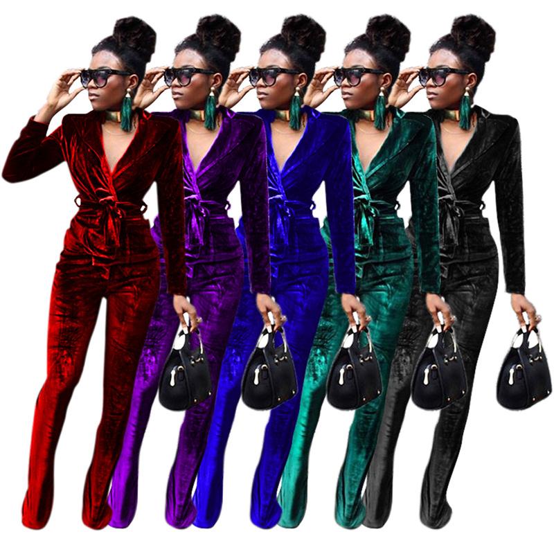 Women's Two Piece Pants Velvet Tracksuit Women Set Spring Autumn Clothing Solid Long Sleeve Sashes Coat + Flare Suits Velour 2 Pcs Sets, White
Women's Two Piece Pants Velvet Tracksuit Women Set Spring Autumn Clothing Solid Long Sleeve Sashes Coat + Flare Suits Velour 2 Pcs Sets, White