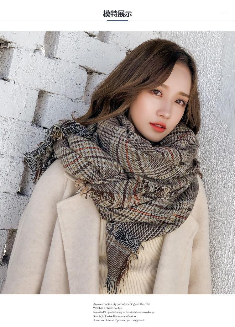 Scarves 85*200cm Big Size Women's Plaid Scarf Shawl Winter Warm Tippet Female Poncho Stole Pashmina Ladies Blanket, Blue;gray
Scarves 85*200cm Big Size Women's Plaid Scarf Shawl Winter Warm Tippet Female Poncho Stole Pashmina Ladies Blanket, Blue;gray