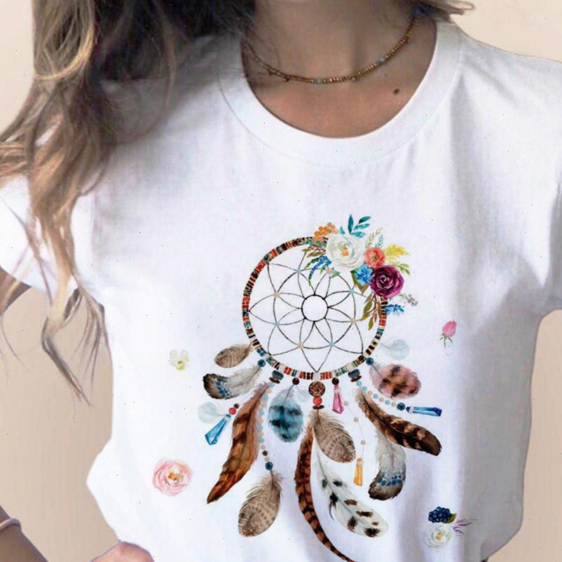womens t shirt flower dreamcatcher harajuku o neck kawaii street summer casual clothing, White
womens t shirt flower dreamcatcher harajuku o neck kawaii street summer casual clothing, White
