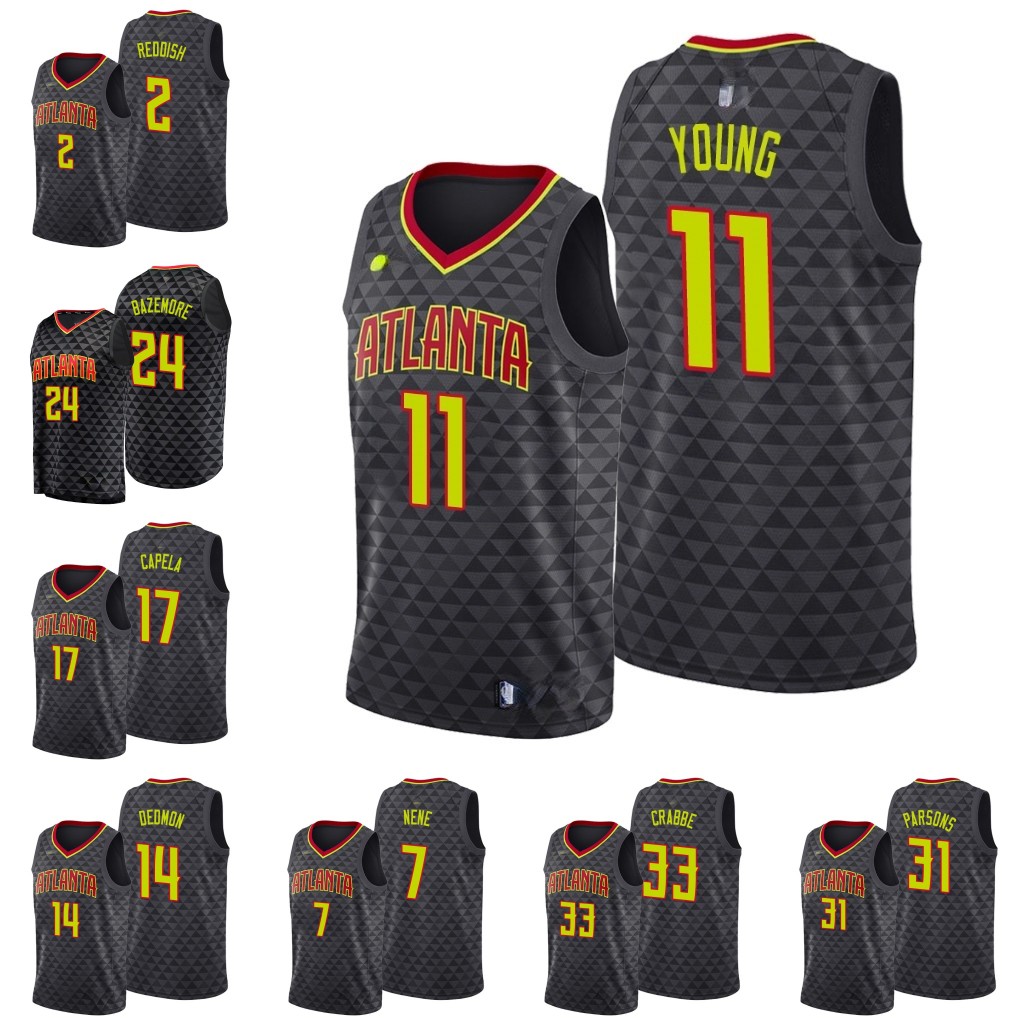 Atlanta Hawks Men Cam Reddish John Collins Kent Bazemore Clint Capela Dewayne Dedmon Allen Crabbe De'andre Hunter Jersey, Black
Atlanta Hawks Men Cam Reddish John Collins Kent Bazemore Clint Capela Dewayne Dedmon Allen Crabbe De'andre Hunter Jersey, Black
