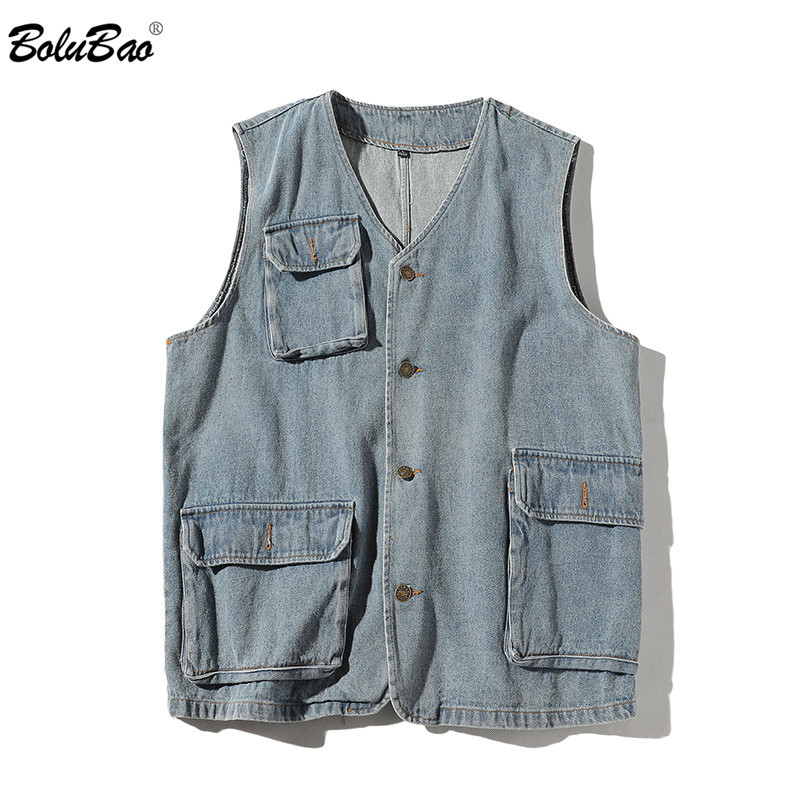 BOLUBAO Brand Men Denim Vest Spring Men' Retro Classic Casual Denim Vest Fashion Multi-Pocket Slim Fit Wild Vest Coat Male 210518, Black
BOLUBAO Brand Men Denim Vest Spring Men' Retro Classic Casual Denim Vest Fashion Multi-Pocket Slim Fit Wild Vest Coat Male 210518, Black