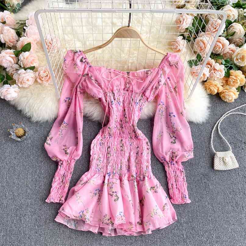 Holiday Party Sexy Dress Women Fashion Summer Floral Print Mini Lace-up Square Collar Puff Sleeve Beach Vestidos 210603, Pink
Holiday Party Sexy Dress Women Fashion Summer Floral Print Mini Lace-up Square Collar Puff Sleeve Beach Vestidos 210603, Pink