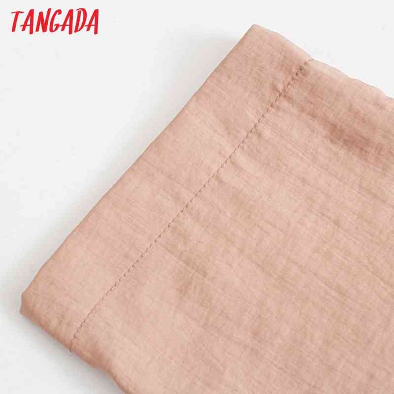 Woman Women Pink Cargo High Waist Pants Loose Trousers Joggers Female Sweatpants Streetwear 4N14 210416