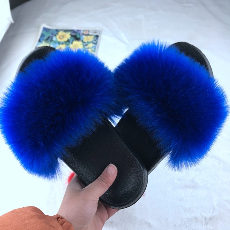 Fur Slippers Female Imitation Fox Fur Lady Sandal Imitation Raccoon Dog Fur Beach Shoes One Character Slipper Flip Flops, Rose red imitation hairy
Fur Slippers Female Imitation Fox Fur Lady Sandal Imitation Raccoon Dog Fur Beach Shoes One Character Slipper Flip Flops, Rose red imitation hairy