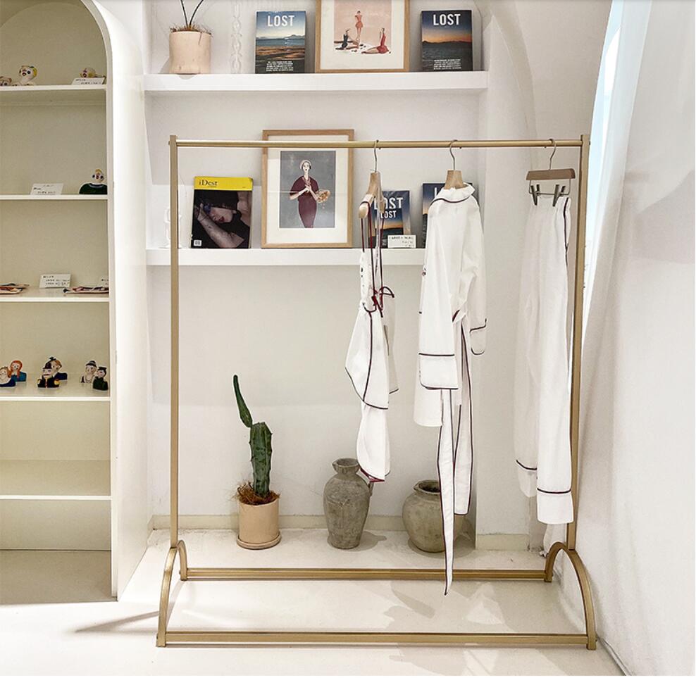 Clothes rack display shelf floor racks cloth Storage Holders floors bedroom hanging clothing Organization household