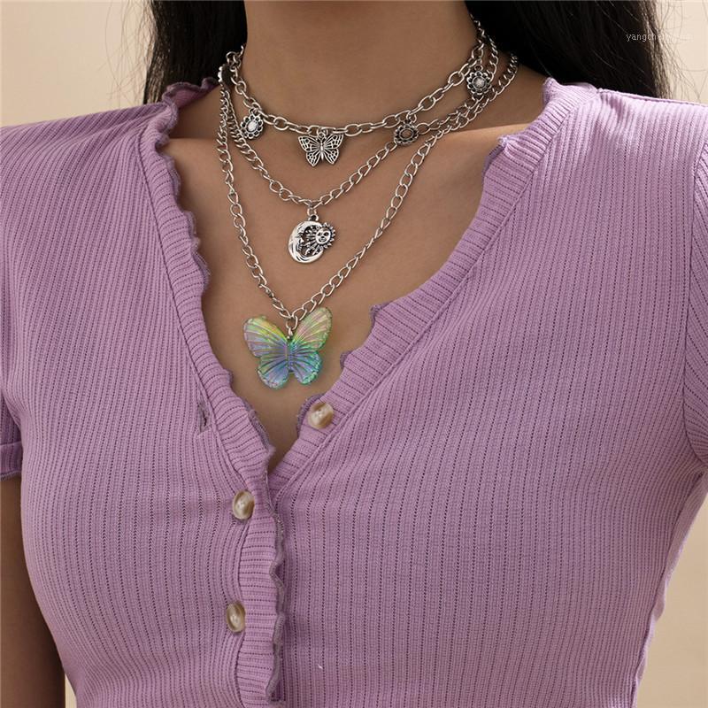 Chains Exaggeration Personality All-match Multi- Necklace For Female Jewelry Retro Color Butterfly Moon Sun Combination
Chains Exaggeration Personality All-match Multi- Necklace For Female Jewelry Retro Color Butterfly Moon Sun Combination