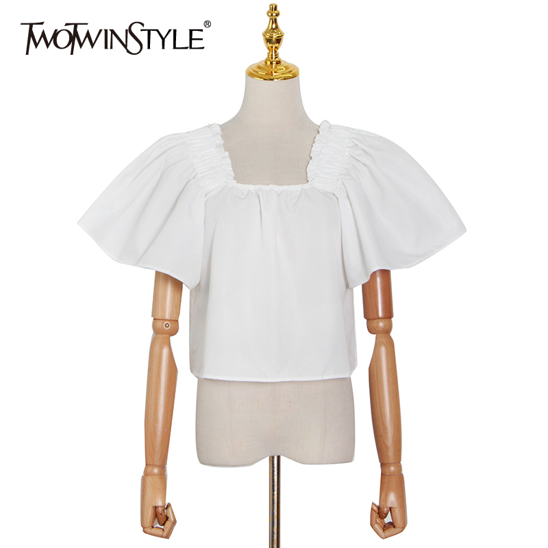 Casual White Shirt For Women Square Collar Puff Short Sleeve Patchwork Blouses Female Summer Fashion 210524, Pink
Casual White Shirt For Women Square Collar Puff Short Sleeve Patchwork Blouses Female Summer Fashion 210524, Pink