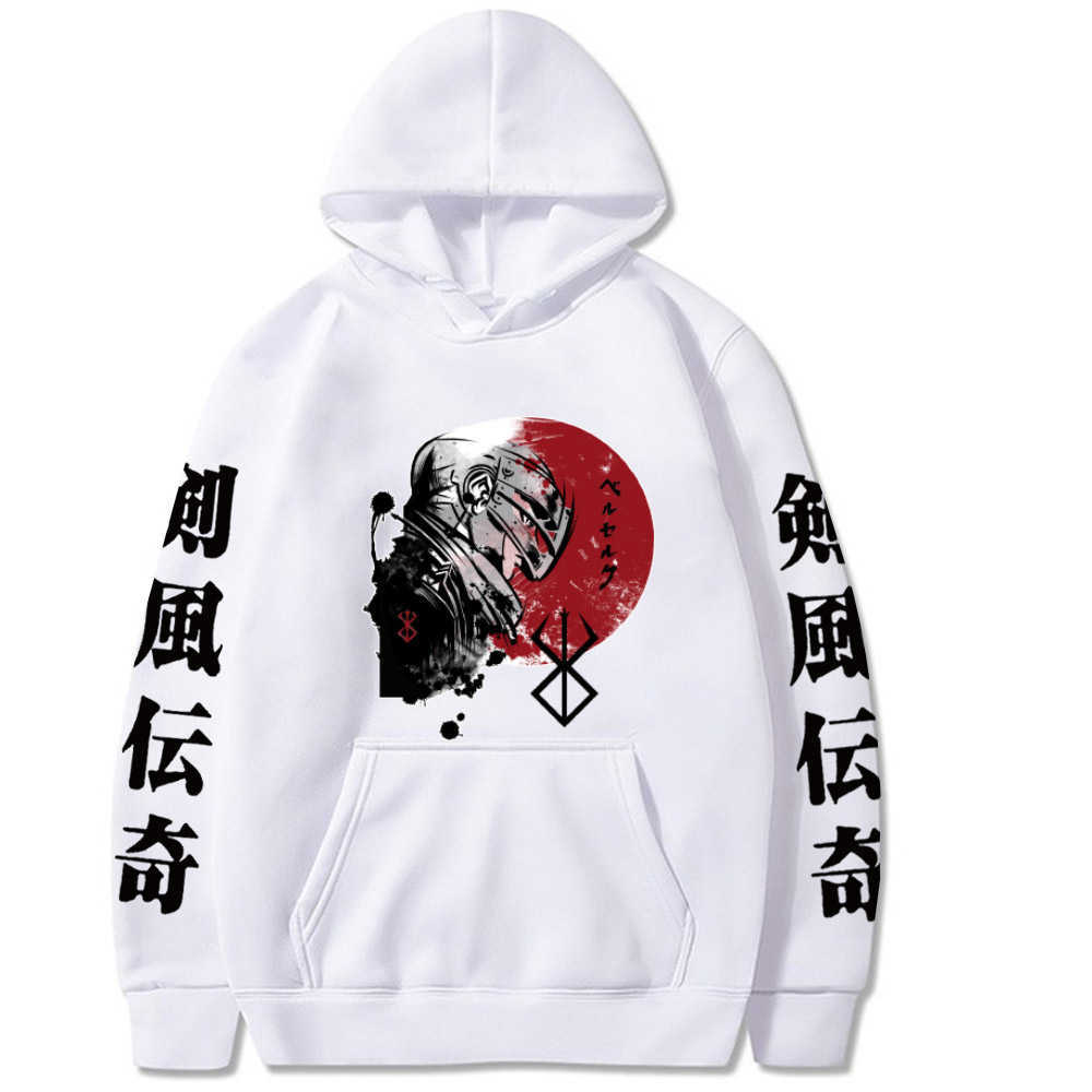 2021 Anime Berserk Pullover Tops Long Sleeve Hip Hop Fashion Hoodie Y0804