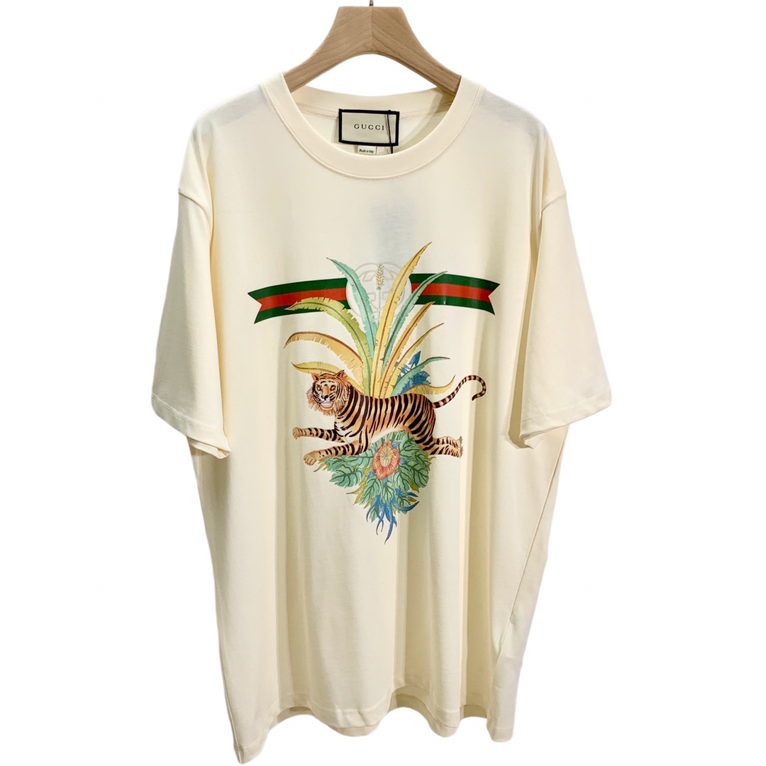 Gucci Mens Designers T-Shirts tee Tigers and flowers print short sleeve Man Crew Neck paris Fashion Streetwear Black white xinxinbuy XS-L, Multi
Gucci Mens Designers T-Shirts tee Tigers and flowers print short sleeve Man Crew Neck paris Fashion Streetwear Black white xinxinbuy XS-L, Multi