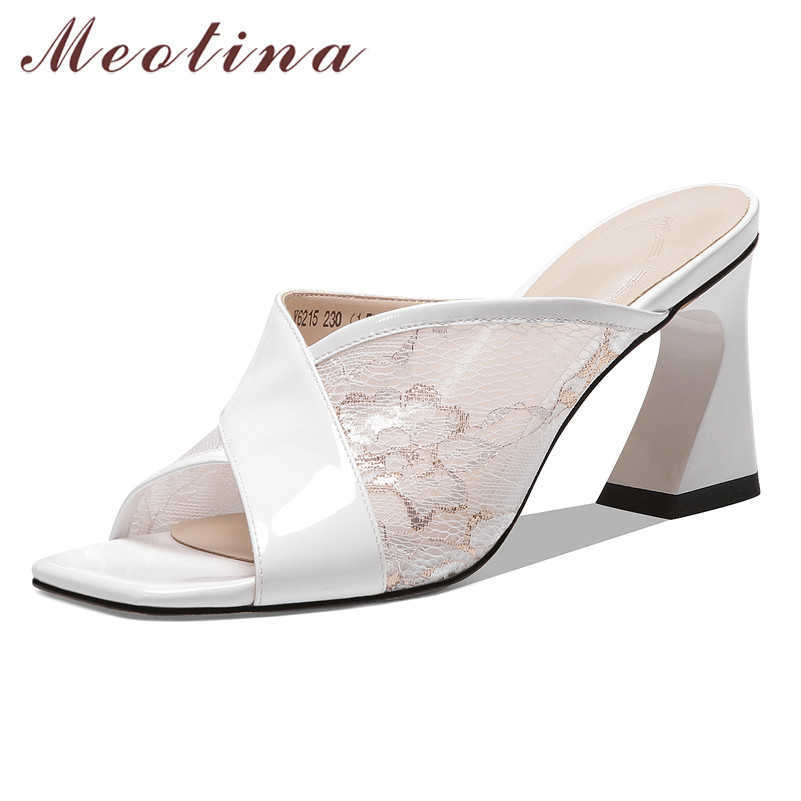 Meotina Shoes Women Cutouts Real Leather High Heels Slippers Square Toe Strange Style Ladies Slides Summer Sandals Female Black 210608
Meotina Shoes Women Cutouts Real Leather High Heels Slippers Square Toe Strange Style Ladies Slides Summer Sandals Female Black 210608