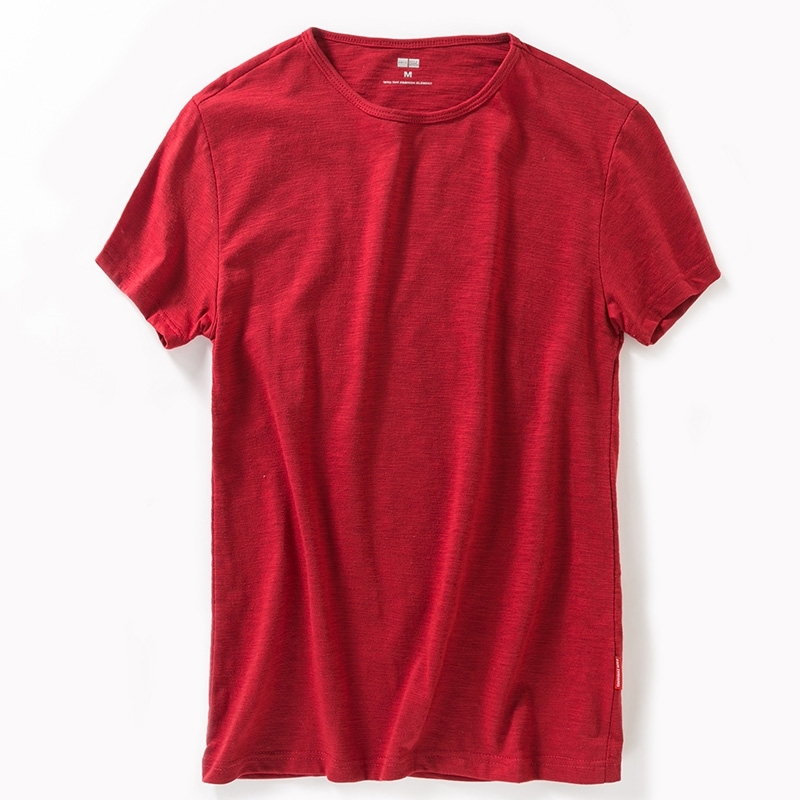 3 pcs Summer Trendy Men's Casual Fashion Comfortable Breathable Bamboo Fiber ONeck Solid Color T-shirt Male Short Sleeve 210518