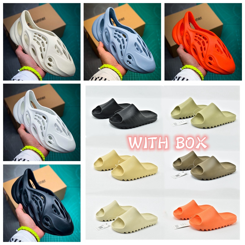 2021 Kanye slippers Slide Foam Runner Bone Pure Enflame Orange shoes Earth Brown desert sand Resin Summer Platform Sandale White men with bo, Black
2021 Kanye slippers Slide Foam Runner Bone Pure Enflame Orange shoes Earth Brown desert sand Resin Summer Platform Sandale White men with bo, Black