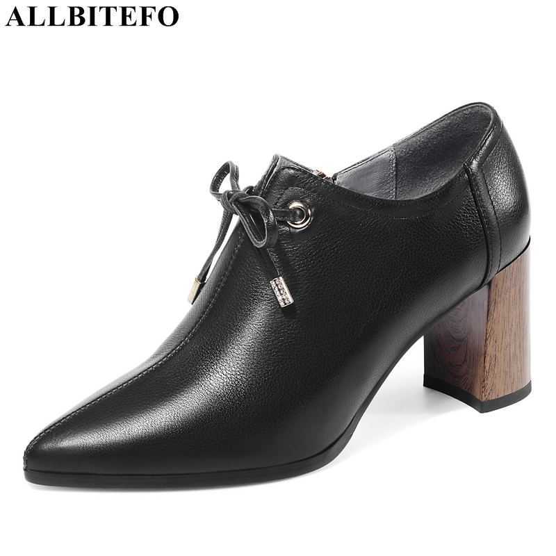 ALLBITEFO bow design soft genuine leather women heels shoes pigskin inside fashion leisure high heels women's high heel shoes 210611, As picture
ALLBITEFO bow design soft genuine leather women heels shoes pigskin inside fashion leisure high heels women's high heel shoes 210611, As picture