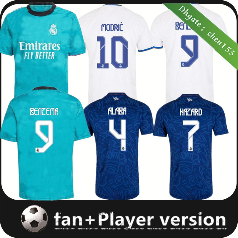 21 22 REAL MADRID soccer jersey HAZARD ALABA BENZEMA ASENSIO MODRIC MARCELO Isco 2021 2022 home away shirts men football, Black;yellow
21 22 REAL MADRID soccer jersey HAZARD ALABA BENZEMA ASENSIO MODRIC MARCELO Isco 2021 2022 home away shirts men football, Black;yellow