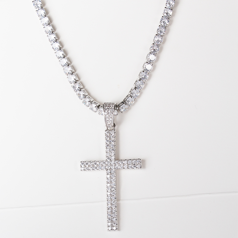 karopel Hip Hop Micro Pave Zircon Cross Pendant Zircon Crystal Custom Size Tennis Chain Necklace Ice Out Chains Around The Neck 210330
karopel Hip Hop Micro Pave Zircon Cross Pendant Zircon Crystal Custom Size Tennis Chain Necklace Ice Out Chains Around The Neck 210330