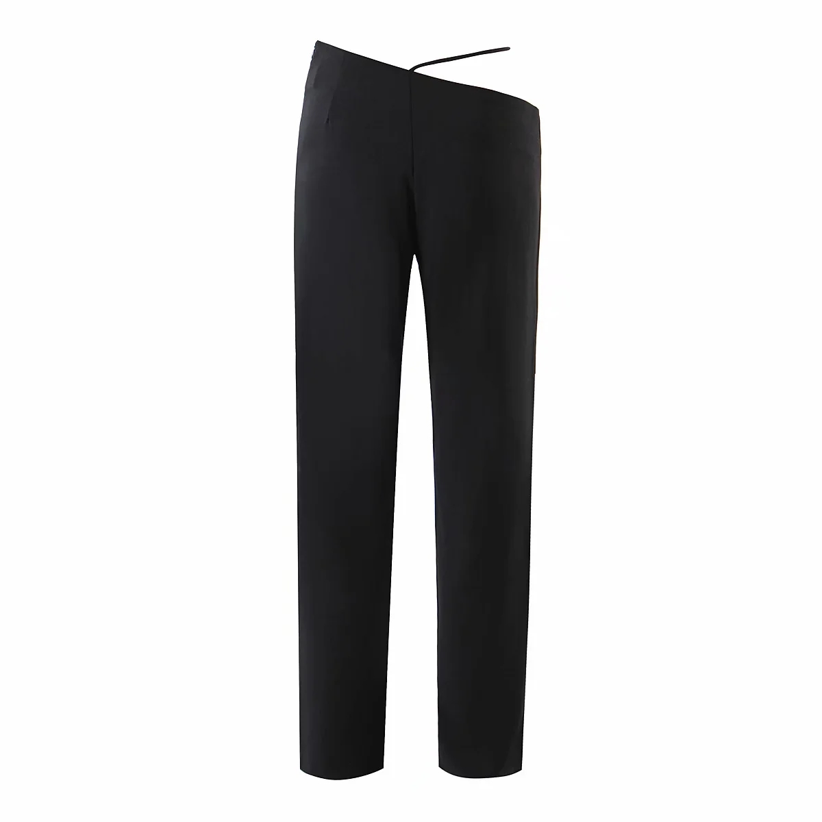 BBWM Women Vintage Stylish Street Show Waist Skinny Pants Fashion Side Zipper Female Ankle Trousers Pantalones Mujer 210520