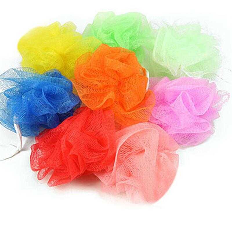 Bathroom supplies Loofah Bath Ball Mesh Sponge Milk Shower Accessories Nylon Mesh Brush Shower Ball 5g Soft Body Cleaning Mesh Brush