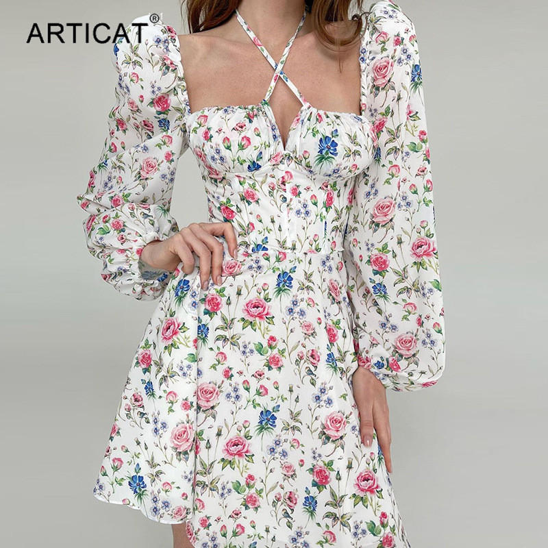floral print a-line dress women lantern sleeve halter fashion beach sundress square collar backless bandage dresses 2021high quality, Black;gray
floral print a-line dress women lantern sleeve halter fashion beach sundress square collar backless bandage dresses 2021high quality, Black;gray