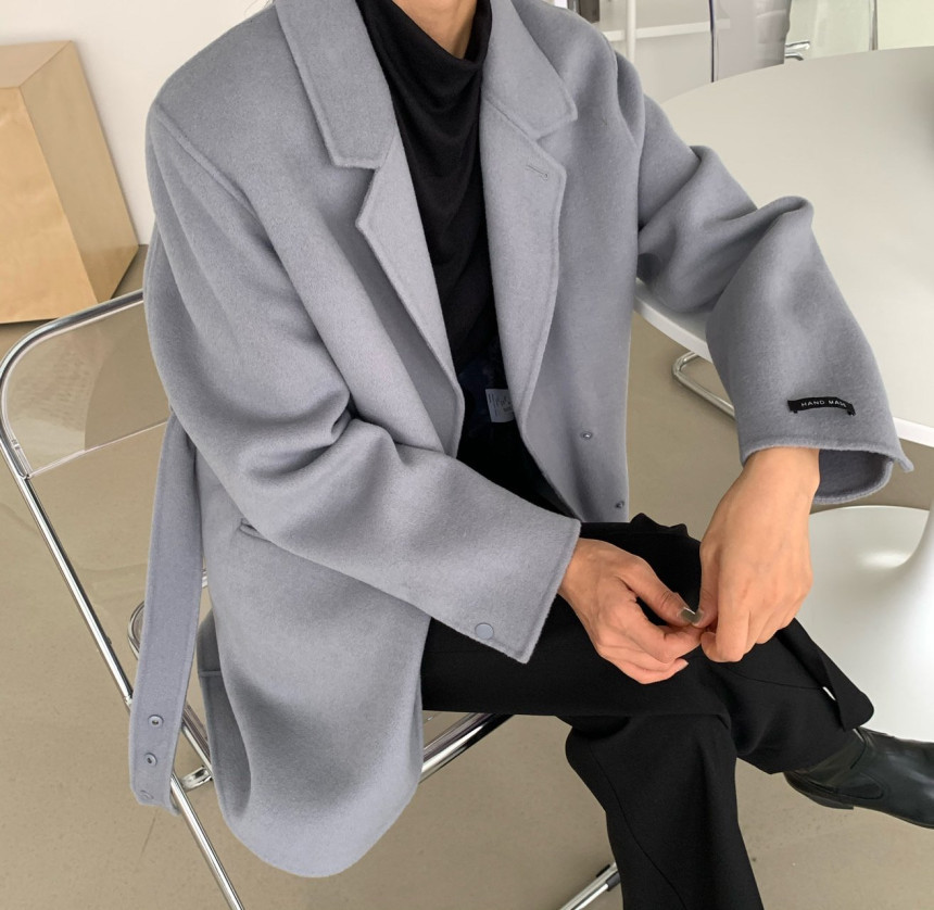 OL Notched Minimalist Solid Blazer Coat Autumn Winter Formal Work Wear Lace-up Women Blazers Suit Jacket Female 210421