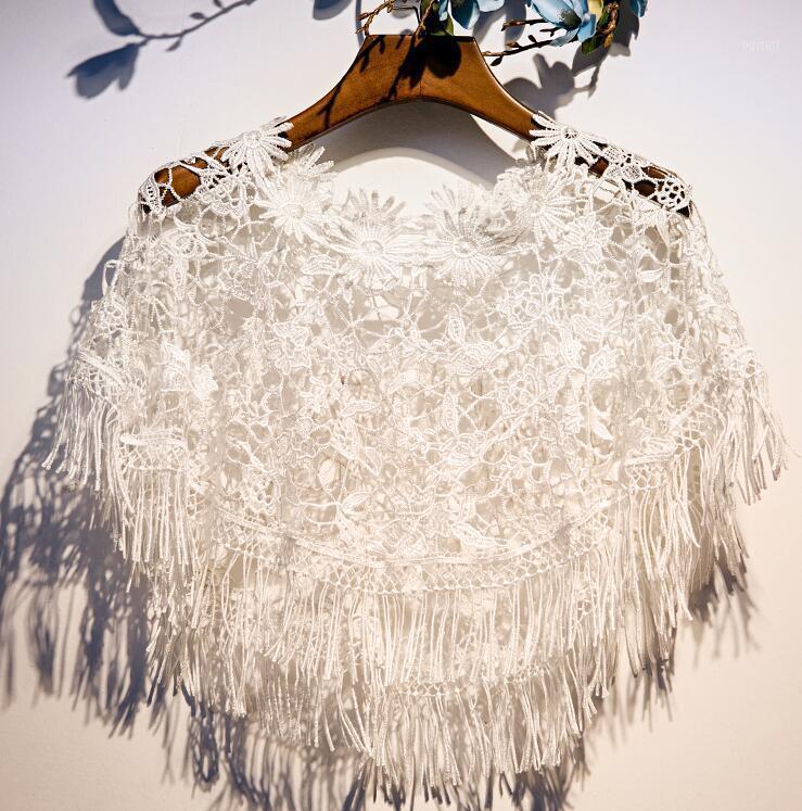 Scarves Women's Spring Summer White Color Mesh Lace Tassel Pashmina Female Vintage Sunscreen Shawl R2932, Blue;gray
Scarves Women's Spring Summer White Color Mesh Lace Tassel Pashmina Female Vintage Sunscreen Shawl R2932, Blue;gray