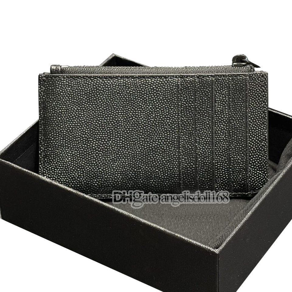 Top quality Genuine Leather Calfskin Caviar Chevron Quilted Card Holders coin purses Mens Wallets Designer Women Zipper Wallet, Black gold hw
Top quality Genuine Leather Calfskin Caviar Chevron Quilted Card Holders coin purses Mens Wallets Designer Women Zipper Wallet, Black gold hw