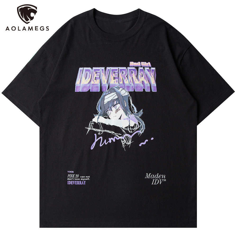 Aolamegs Injured Manga Girls Letter Cartoon Anime T-shirt Men Baggy O-Neck Streetwear Summer Japanese Harajuku Tees Men Clothing X0712, White;black
Aolamegs Injured Manga Girls Letter Cartoon Anime T-shirt Men Baggy O-Neck Streetwear Summer Japanese Harajuku Tees Men Clothing X0712, White;black