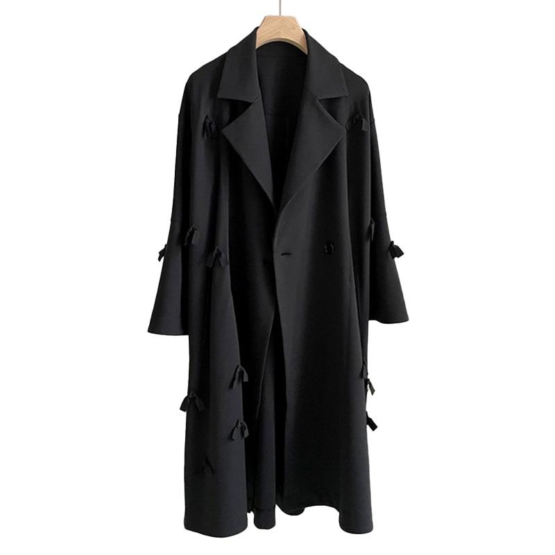 Women's Wool & Blends Arrivals Women Fashion Black Trench Coat Bow Winter Autumn Jacket Long Lady Clothing S8753
Women's Wool & Blends Arrivals Women Fashion Black Trench Coat Bow Winter Autumn Jacket Long Lady Clothing S8753