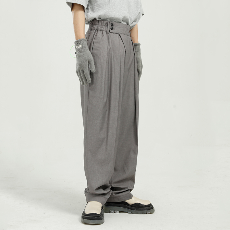 IEFB Men's Clothing Spring Summer Loose Straight Trousers Men's Wide Leg Harem Pants Men's Trend Casual Pants 9Y7154 210524