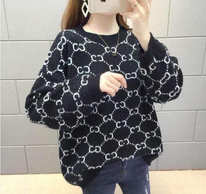 GG Designer Autumn And Winter Women's Sweatshirts Crew neck Sweater Sweat shirt Street Women Knitting Pullover Hoodies Warm Sweaters, Black
GG Designer Autumn And Winter Women's Sweatshirts Crew neck Sweater Sweat shirt Street Women Knitting Pullover Hoodies Warm Sweaters, Black