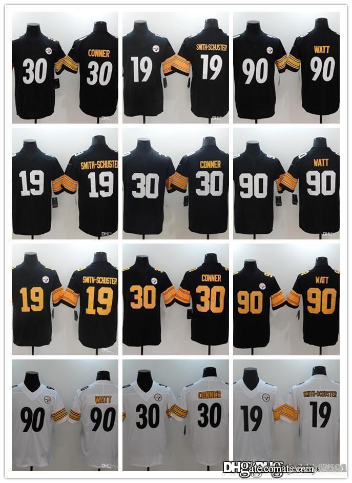 Men Women Youth Pittsburgh Steelers 19 JuJu Smith-Schuster 90 T.J. Watt 30 James Conner Football Jerseys Black white, Black;red
Men Women Youth Pittsburgh Steelers 19 JuJu Smith-Schuster 90 T.J. Watt 30 James Conner Football Jerseys Black white, Black;red