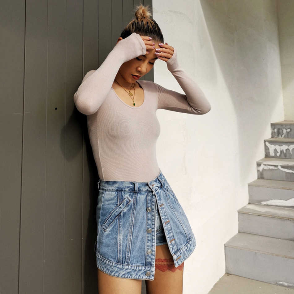 Summer A-Line Casual Button Fringed Shorts Female High Waist Mini Denim Skirt Fashion Trendy 210525