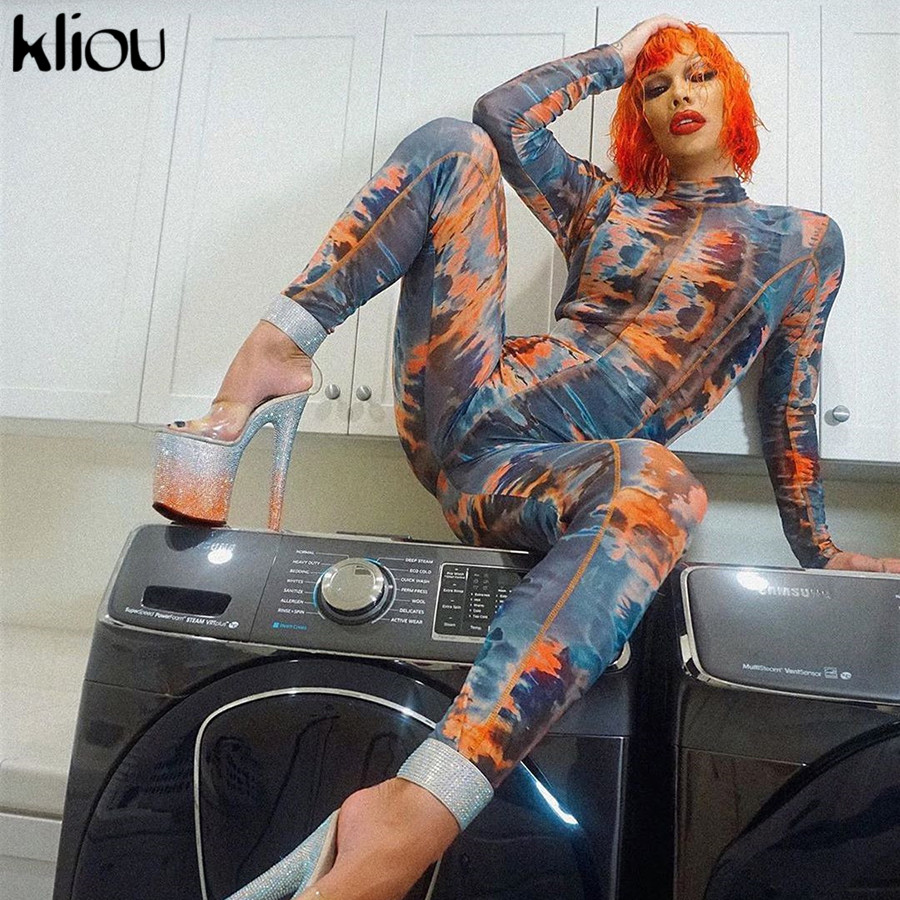Kliou Autumn Aesthetic Printing Women Jumpsuits Fashion Turtleneck One Piece Rompers Stretchy Tights Female Streetwear Outfits, Multi
Kliou Autumn Aesthetic Printing Women Jumpsuits Fashion Turtleneck One Piece Rompers Stretchy Tights Female Streetwear Outfits, Multi
