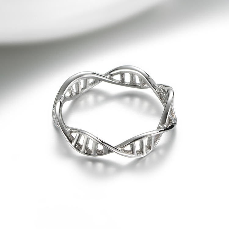 18K Titanium Steel Genome Lady's Ring Twist men's Band Rings Platinum Fashion Wedding Anniversary European American Style Jewelry Not Fade
18K Titanium Steel Genome Lady's Ring Twist men's Band Rings Platinum Fashion Wedding Anniversary European American Style Jewelry Not Fade